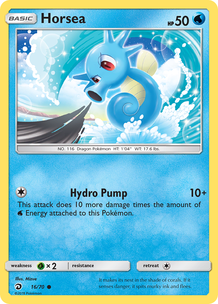 Horsea (16/70) [Sun & Moon: Dragon Majesty] | Shuffle n Cut Hobbies & Games
