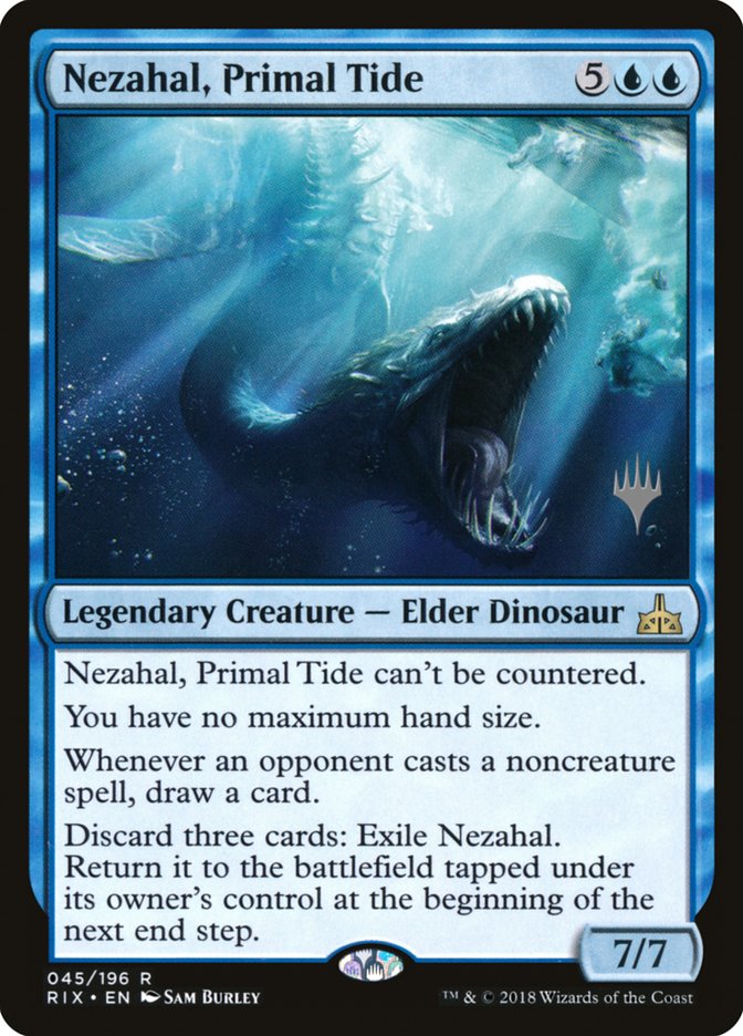 Nezahal, Primal Tide (Promo Pack) [Rivals of Ixalan Promos] | Shuffle n Cut Hobbies & Games