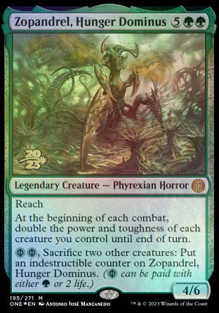 Zopandrel, Hunger Dominus [Phyrexia: All Will Be One Prerelease Promos] | Shuffle n Cut Hobbies & Games