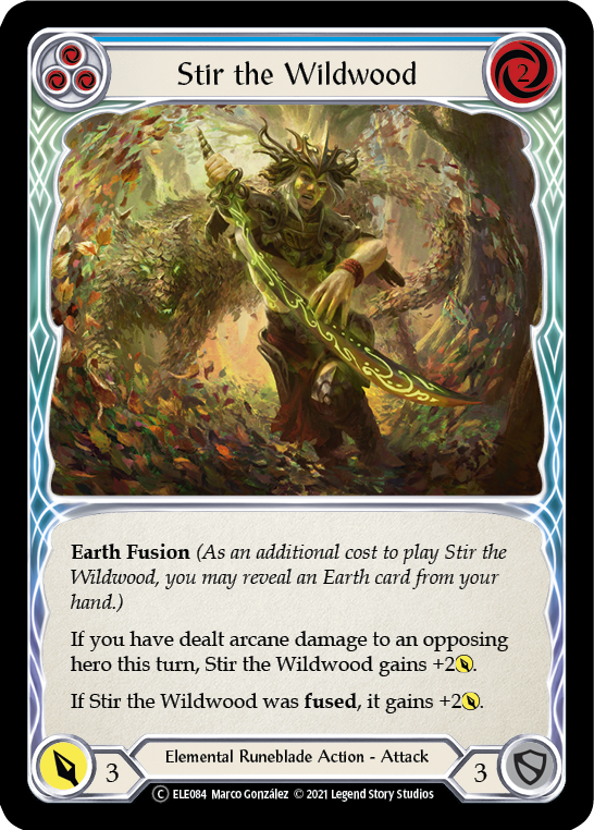 Stir the Wildwood (Blue) [U-ELE084] Unlimited Normal | Shuffle n Cut Hobbies & Games