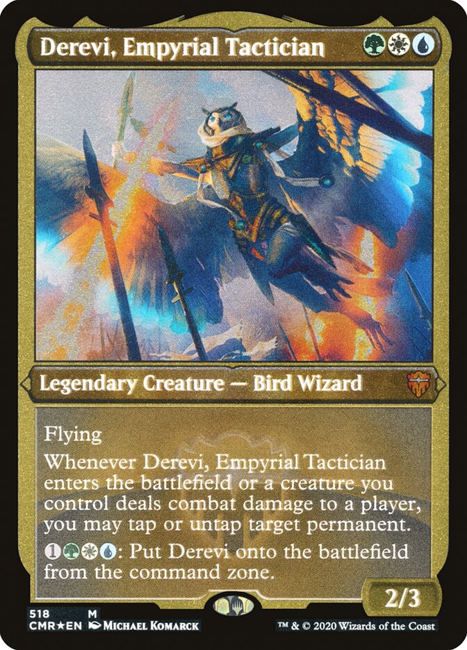 Derevi, Empyrial Tactician (Etched) [Commander Legends] | Shuffle n Cut Hobbies & Games