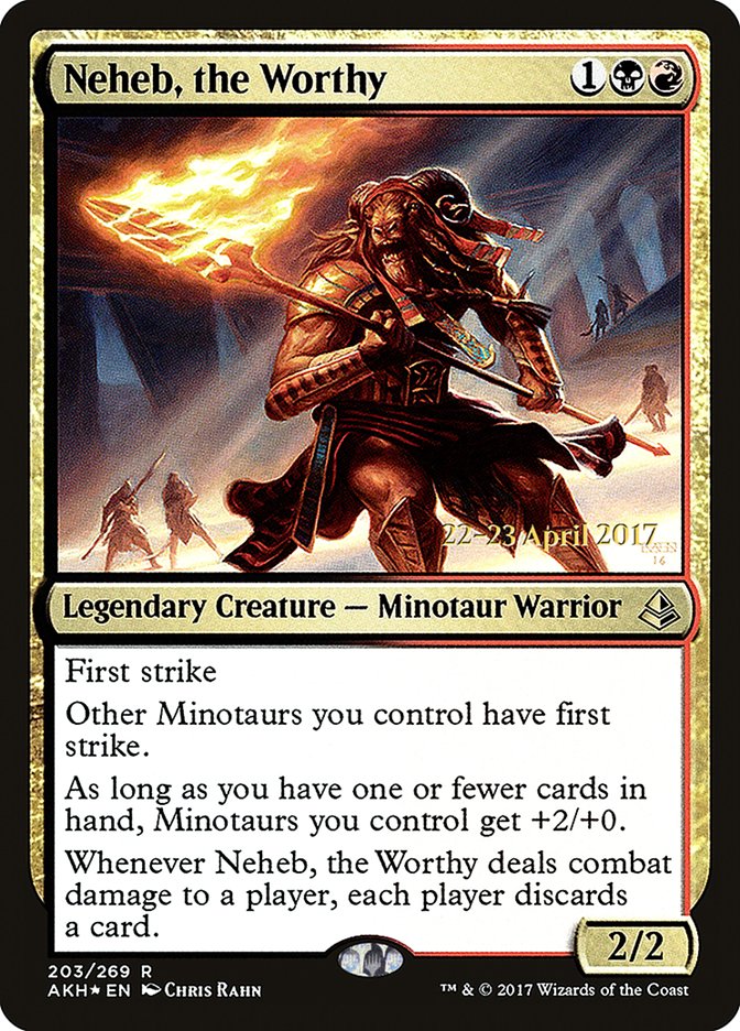Neheb, the Worthy [Amonkhet Prerelease Promos] | Shuffle n Cut Hobbies & Games