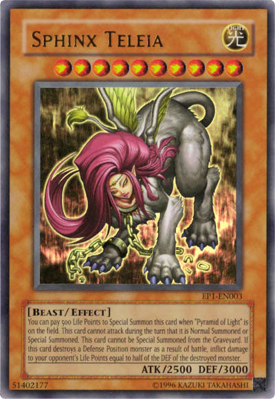 Sphinx Teleia [EP1-EN003] Ultra Rare | Shuffle n Cut Hobbies & Games