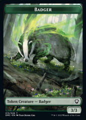 Saproling // Badger Double-Sided Token [Dominaria United Tokens] | Shuffle n Cut Hobbies & Games