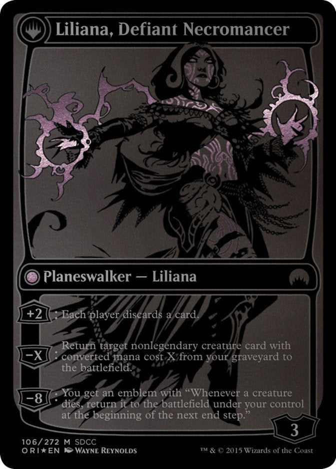 Liliana, Heretical Healer // Liliana, Defiant Necromancer [San Diego Comic-Con 2015] | Shuffle n Cut Hobbies & Games