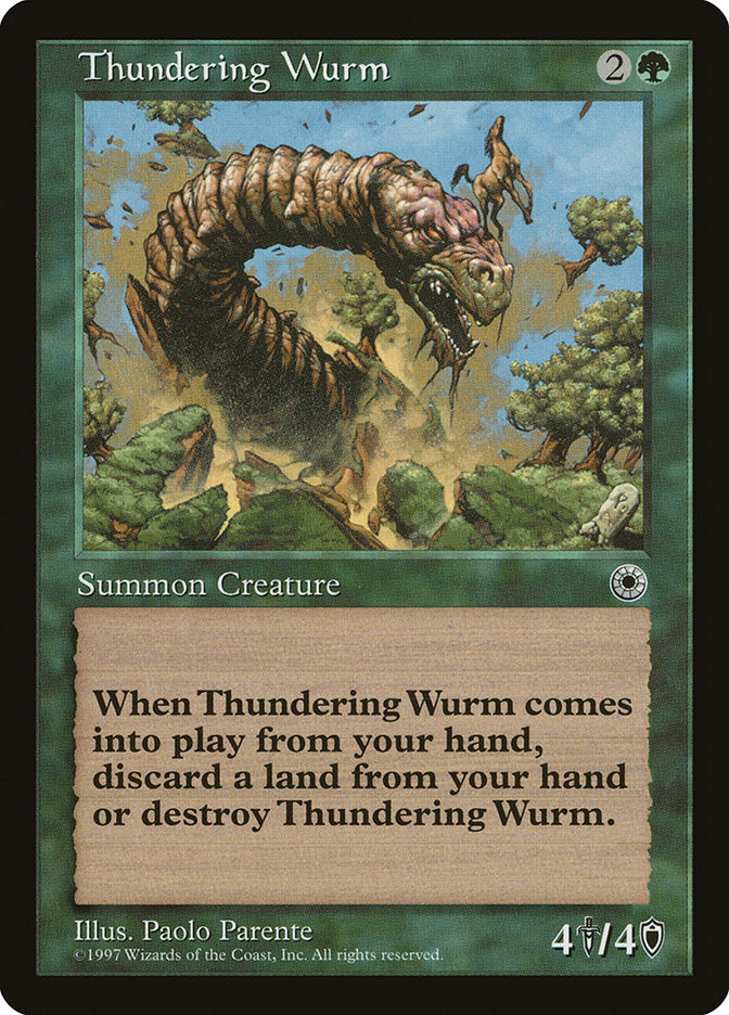 Thundering Wurm [Portal] | Shuffle n Cut Hobbies & Games