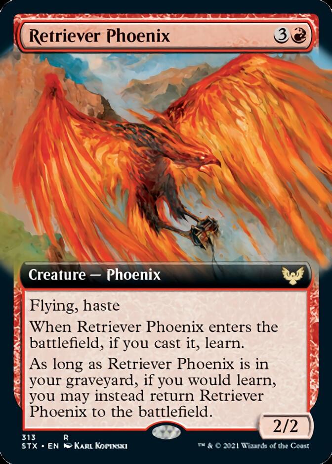 Retriever Phoenix (Extended Art) [Strixhaven: School of Mages] | Shuffle n Cut Hobbies & Games