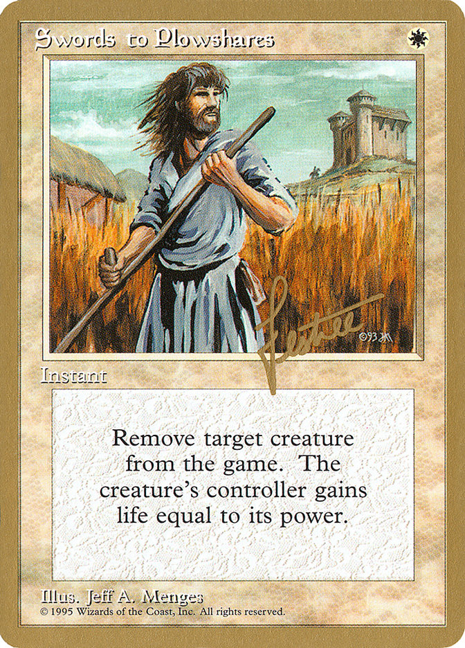 Swords to Plowshares (Bertrand Lestree) [Pro Tour Collector Set] | Shuffle n Cut Hobbies & Games