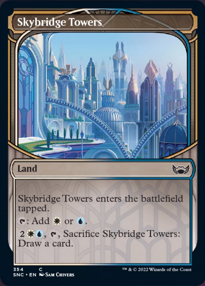 Skybridge Towers (Showcase Skyscraper) [Streets of New Capenna] | Shuffle n Cut Hobbies & Games