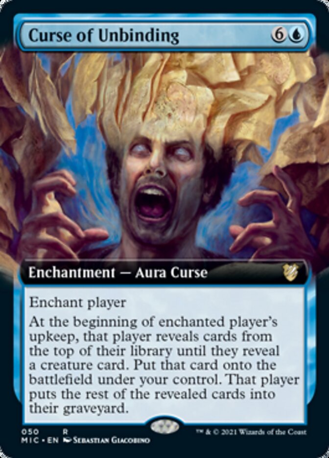 Curse of Unbinding (Extended Art) [Innistrad: Midnight Hunt Commander] | Shuffle n Cut Hobbies & Games