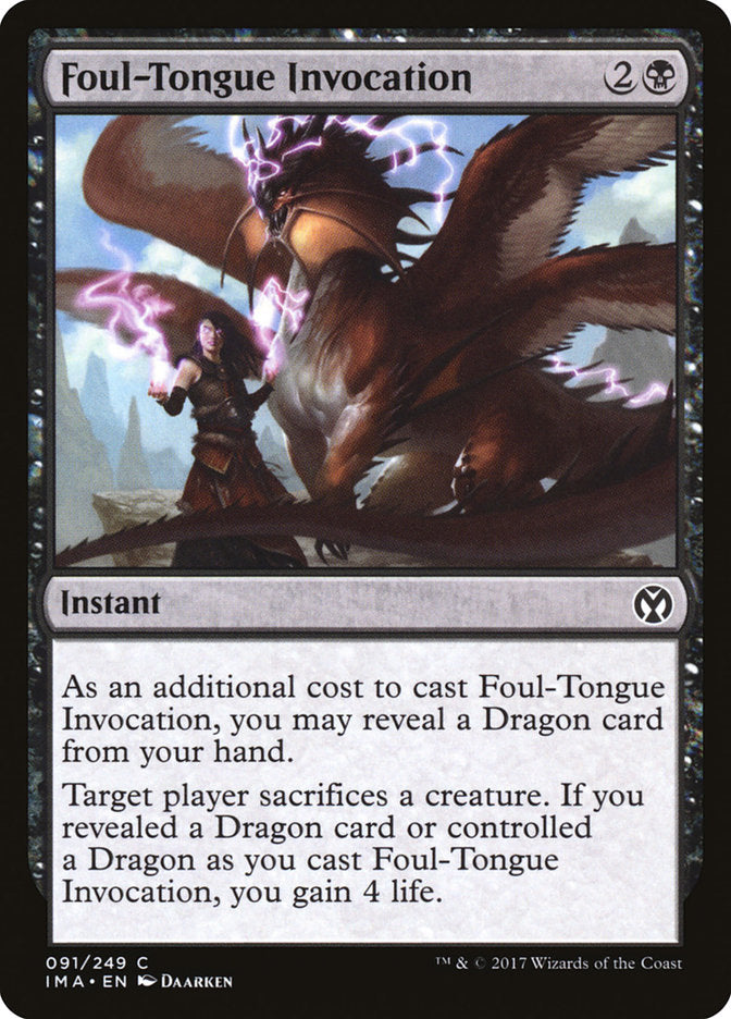 Foul-Tongue Invocation [Iconic Masters] | Shuffle n Cut Hobbies & Games