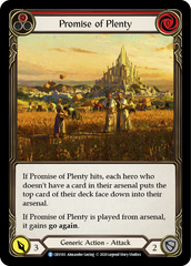 Promise of Plenty (Red) [CRU183] 1st Edition Rainbow Foil | Shuffle n Cut Hobbies & Games