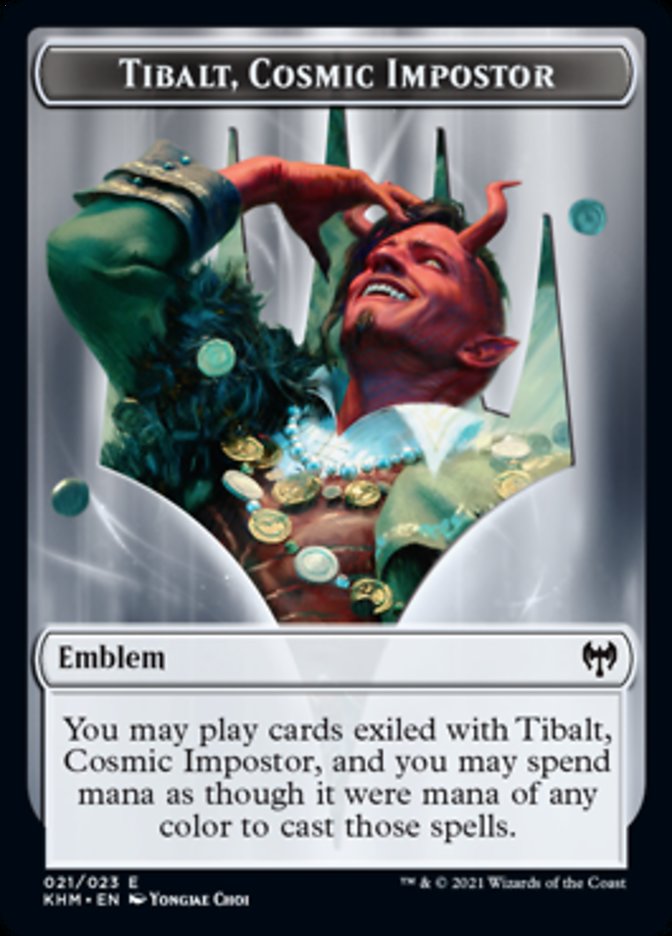 Tibalt, Cosmic Impostor Emblem [Kaldheim Tokens] | Shuffle n Cut Hobbies & Games