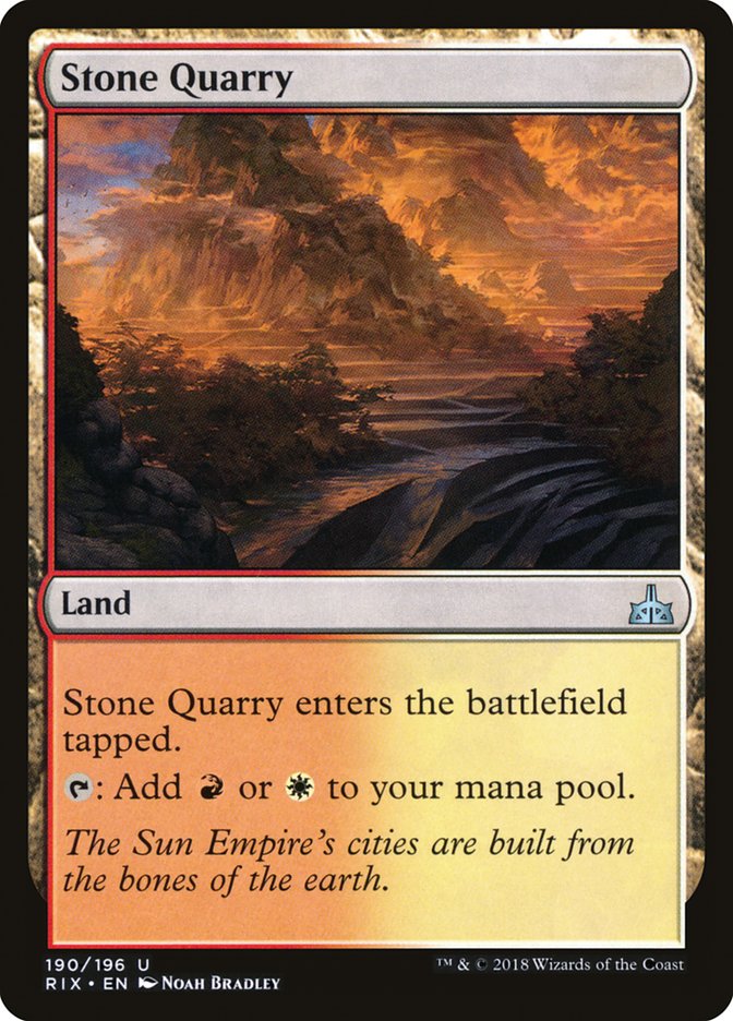 Stone Quarry [Rivals of Ixalan] | Shuffle n Cut Hobbies & Games