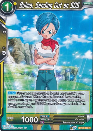 Bulma, Sending Out an SOS [BT12-097] | Shuffle n Cut Hobbies & Games