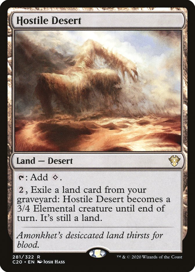 Hostile Desert [Commander 2020] | Shuffle n Cut Hobbies & Games