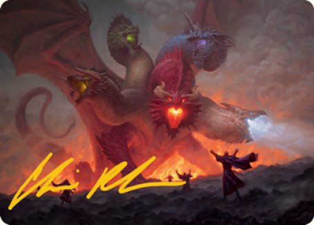 Tiamat Art Card (Gold-Stamped Signature) [Dungeons & Dragons: Adventures in the Forgotten Realms Art Series] | Shuffle n Cut Hobbies & Games