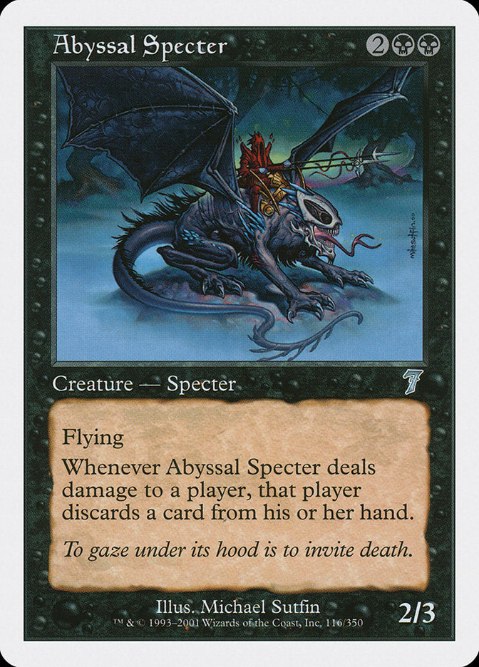 Abyssal Specter [Seventh Edition] | Shuffle n Cut Hobbies & Games