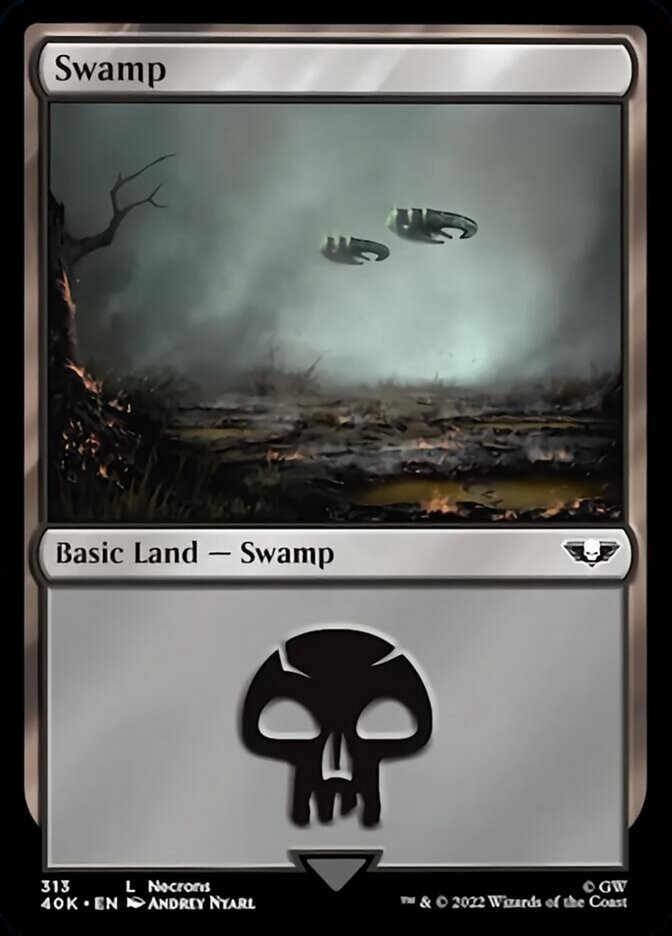 Swamp (313) (Surge Foil) [Warhammer 40,000] | Shuffle n Cut Hobbies & Games