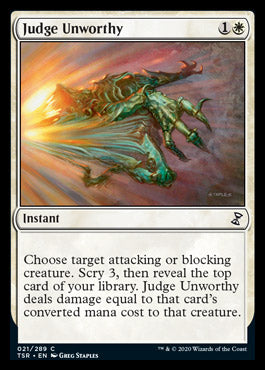 Judge Unworthy [Time Spiral Remastered] | Shuffle n Cut Hobbies & Games