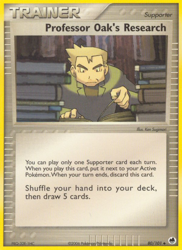 Professor Oak's Research (80/101) [EX: Dragon Frontiers] | Shuffle n Cut Hobbies & Games