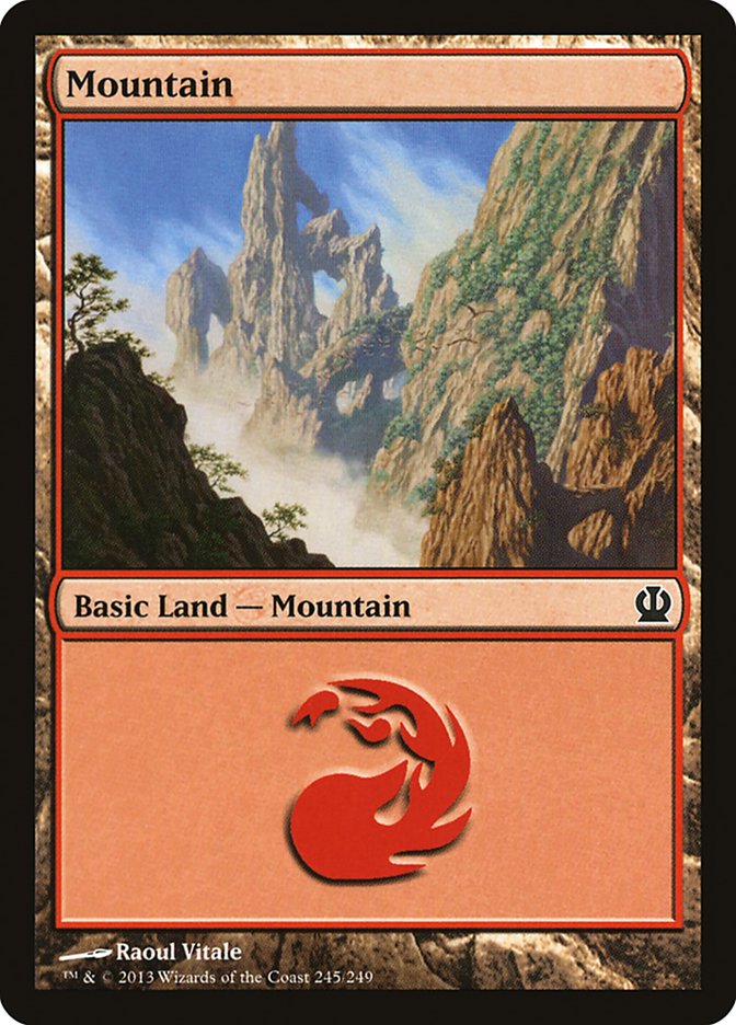 Mountain (245) [Theros] | Shuffle n Cut Hobbies & Games