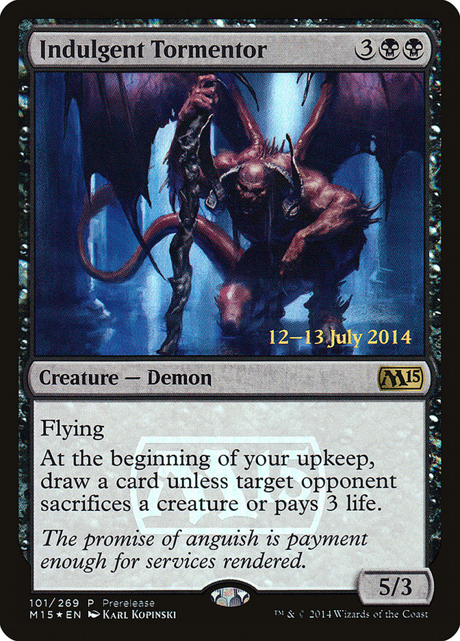 Indulgent Tormentor [Magic 2015 Prerelease Promos] | Shuffle n Cut Hobbies & Games