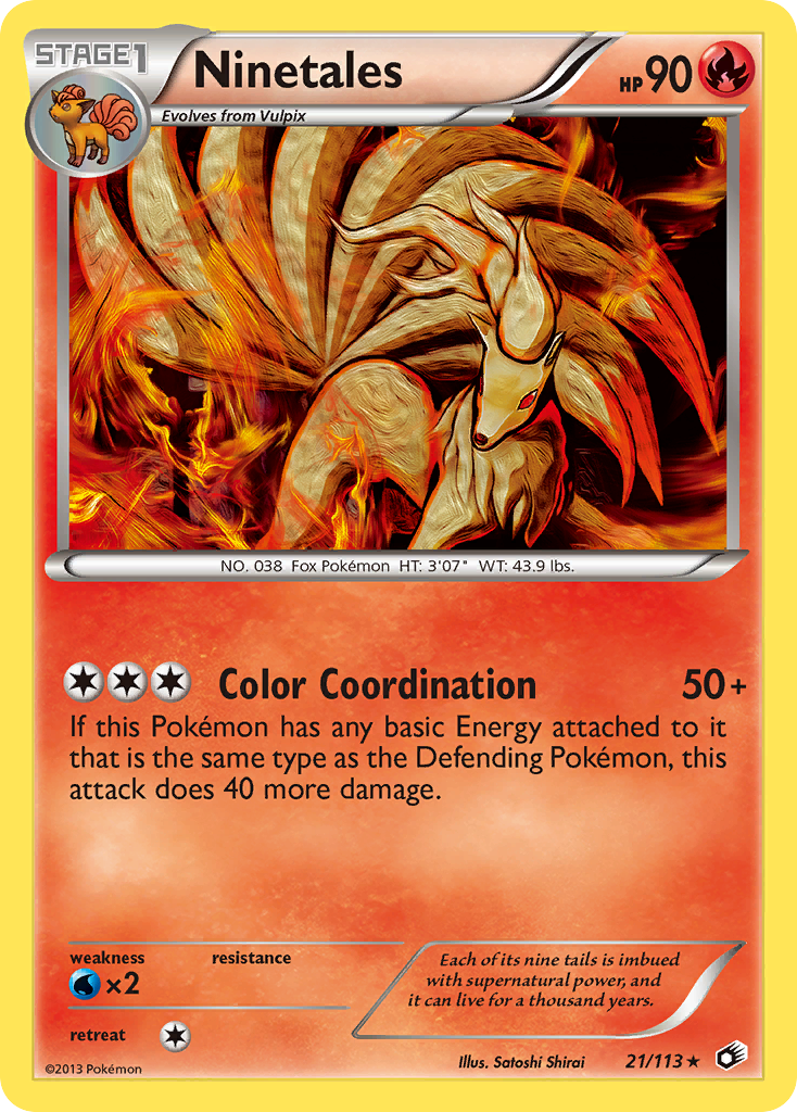 Ninetales (21/113) [Black & White: Legendary Treasures] | Shuffle n Cut Hobbies & Games