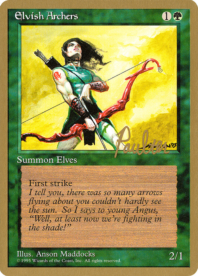 Elvish Archers (Preston Poulter) [Pro Tour Collector Set] | Shuffle n Cut Hobbies & Games