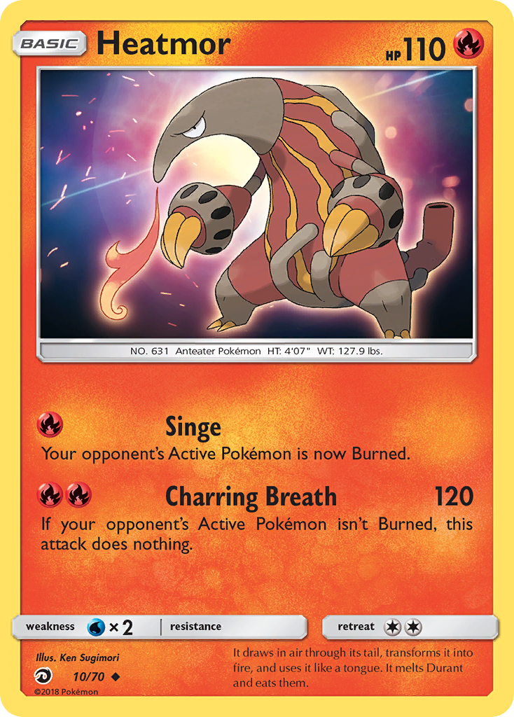 Heatmor (10/70) [Sun & Moon: Dragon Majesty] | Shuffle n Cut Hobbies & Games