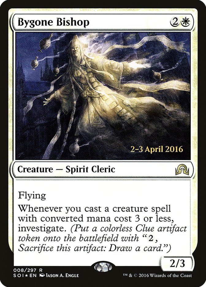 Bygone Bishop [Shadows over Innistrad Prerelease Promos] | Shuffle n Cut Hobbies & Games