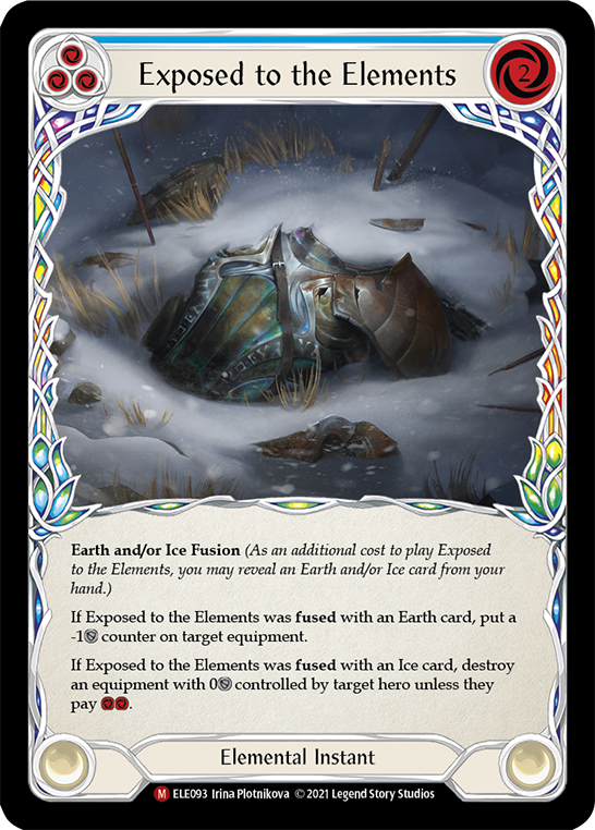 Exposed to the Elements [ELE093] (Tales of Aria)  1st Edition Rainbow Foil | Shuffle n Cut Hobbies & Games