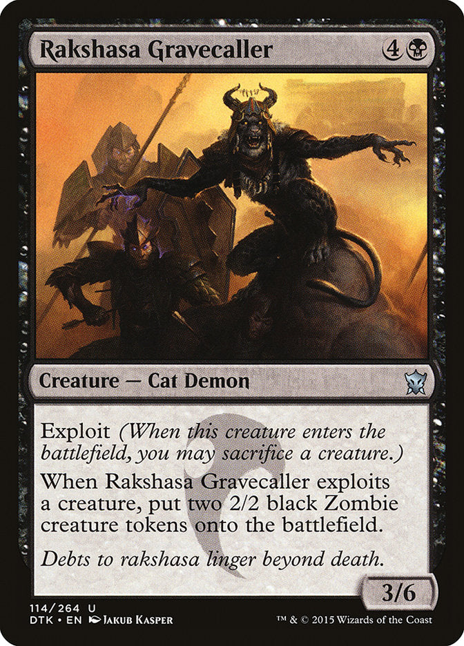 Rakshasa Gravecaller [Dragons of Tarkir] | Shuffle n Cut Hobbies & Games