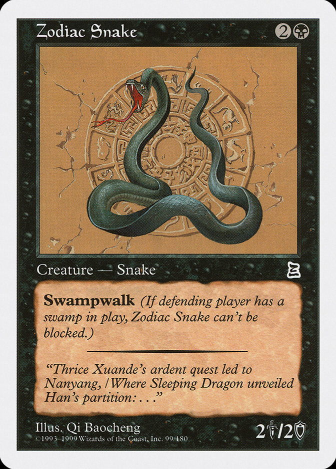 Zodiac Snake [Portal Three Kingdoms] | Shuffle n Cut Hobbies & Games