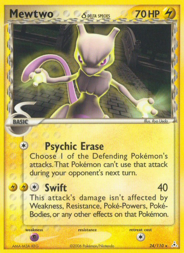 Mewtwo (24/110) (Delta Species) [EX: Holon Phantoms] | Shuffle n Cut Hobbies & Games