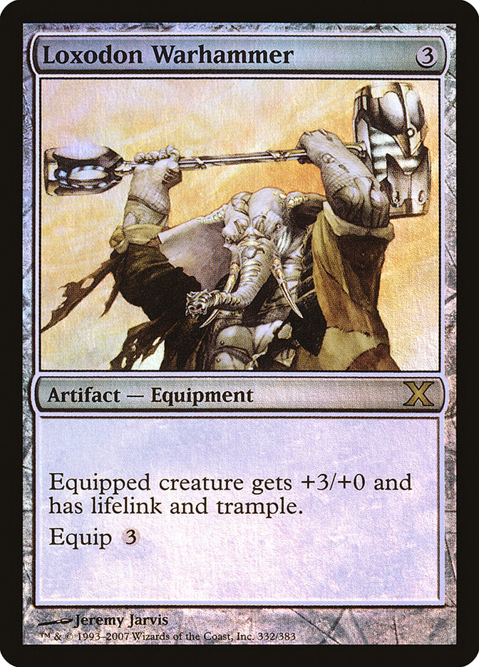 Loxodon Warhammer (Premium Foil) [Tenth Edition] | Shuffle n Cut Hobbies & Games