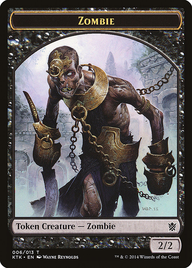 Zombie Token [Khans of Tarkir Tokens] | Shuffle n Cut Hobbies & Games