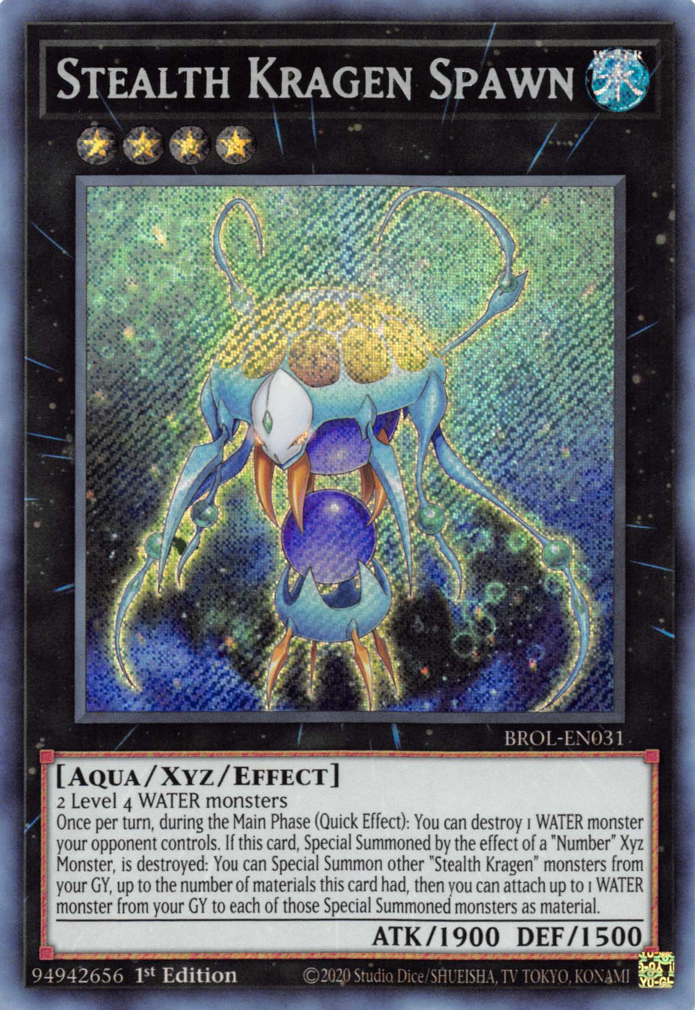 Stealth Kragen Spawn [BROL-EN031] Secret Rare | Shuffle n Cut Hobbies & Games