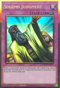 Solemn Judgment [MAGO-EN051] Gold Rare | Shuffle n Cut Hobbies & Games