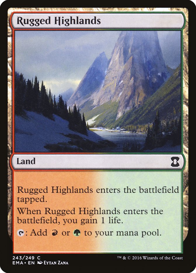 Rugged Highlands [Eternal Masters] | Shuffle n Cut Hobbies & Games