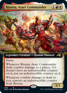 Risona, Asari Commander (Extended Art) [Kamigawa: Neon Dynasty] | Shuffle n Cut Hobbies & Games