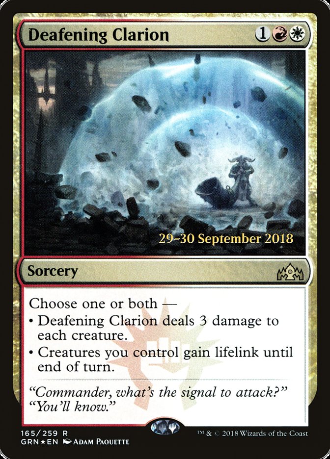 Deafening Clarion [Guilds of Ravnica Prerelease Promos] | Shuffle n Cut Hobbies & Games