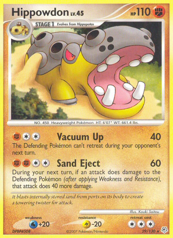 Hippowdon (29/130) [Diamond & Pearl: Base Set] | Shuffle n Cut Hobbies & Games
