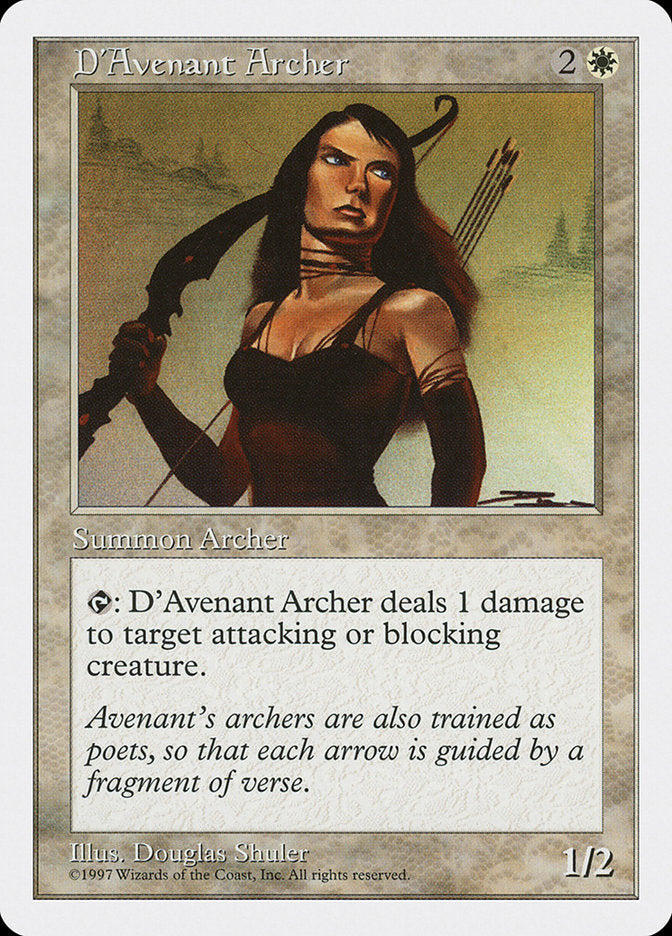 D'Avenant Archer [Fifth Edition] | Shuffle n Cut Hobbies & Games