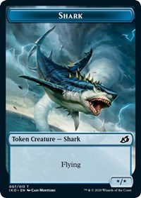 Shark // Human Soldier (003) Double-Sided Token [Ikoria: Lair of Behemoths Tokens] | Shuffle n Cut Hobbies & Games