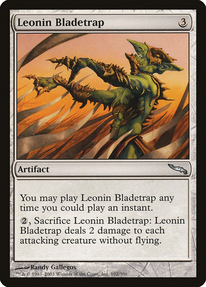 Leonin Bladetrap [Mirrodin] | Shuffle n Cut Hobbies & Games