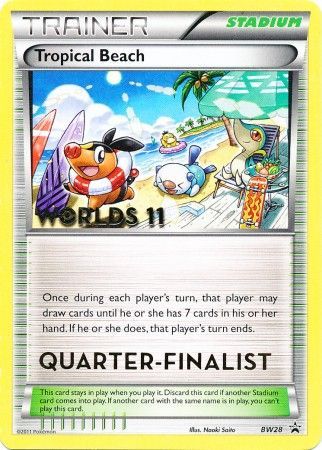 Tropical Beach (BW28) (Quarter Finalist) [Black & White: Black Star Promos] | Shuffle n Cut Hobbies & Games