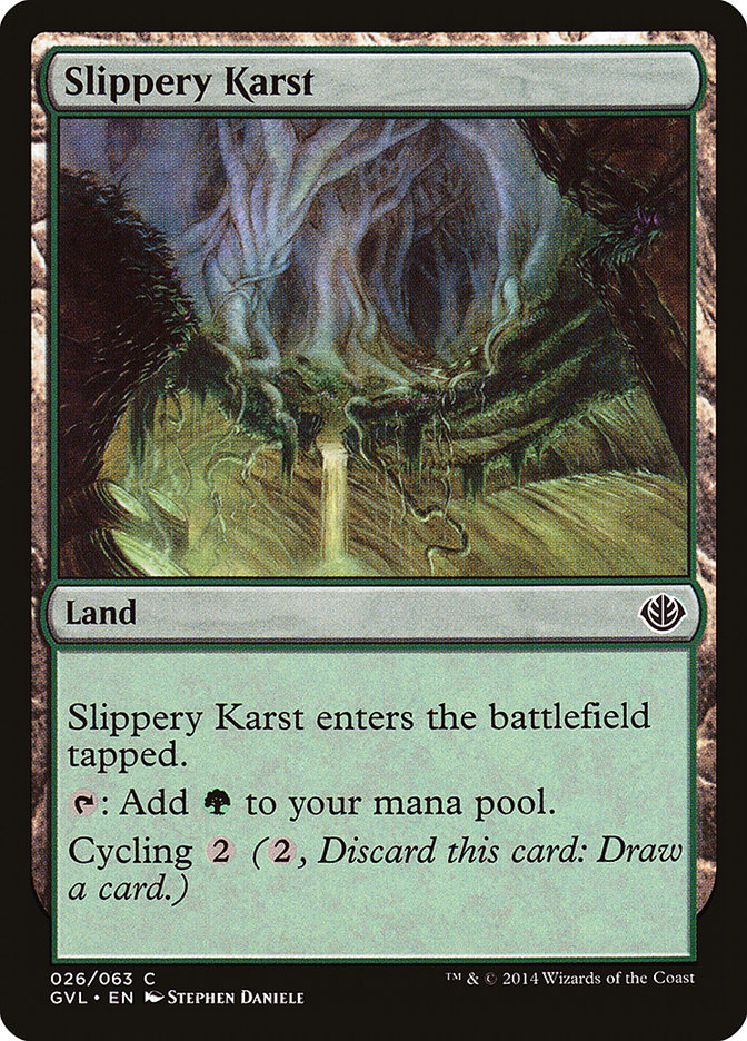 Slippery Karst (Garruk vs. Liliana) [Duel Decks Anthology] | Shuffle n Cut Hobbies & Games