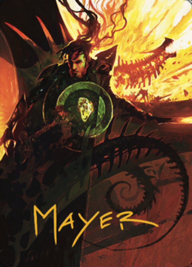 Mishra's Command Art Card (Gold-Stamped Signature) [The Brothers' War Art Series] | Shuffle n Cut Hobbies & Games