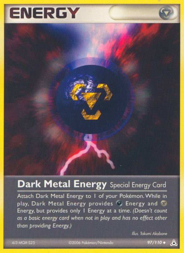 Dark Metal Energy (97/110) [EX: Holon Phantoms] | Shuffle n Cut Hobbies & Games